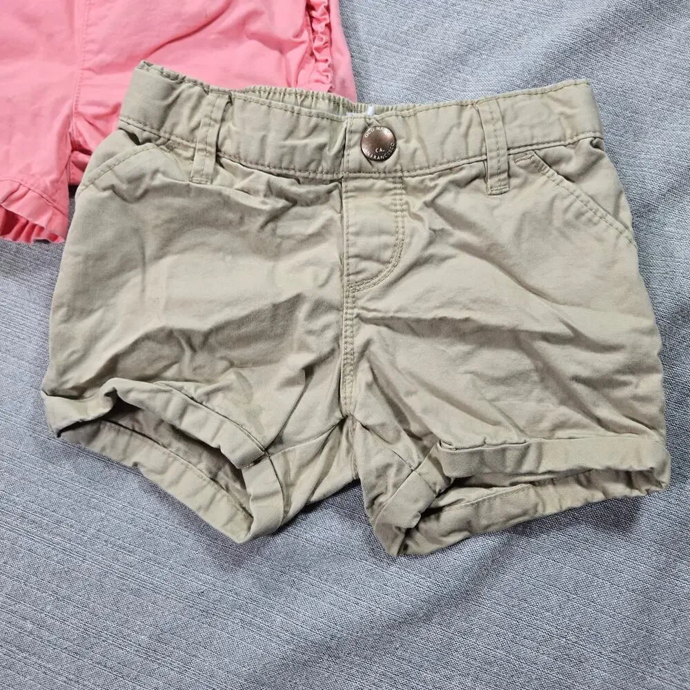 Girls 4T Summer Shorts Bundle 5 PC. Old Navy Carters Gymboree Strawberry NWT EUC
